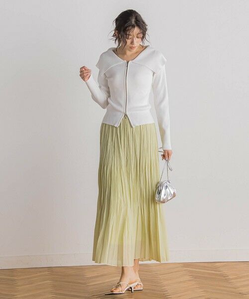 Droite lautreamont / ドロワットロートレアモン カーディガン・ボレロ | RIB襟付きZIPカーデ≪手洗い可能≫ | 詳細4