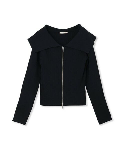 Droite lautreamont / ドロワットロートレアモン カーディガン・ボレロ | RIB襟付きZIPカーデ≪手洗い可能≫ | 詳細20