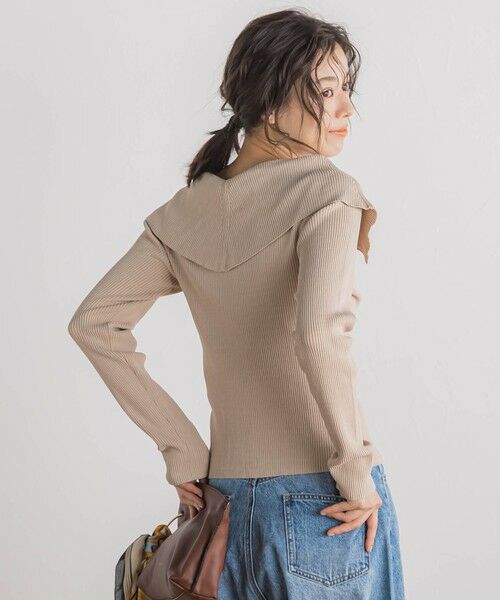 Droite lautreamont / ドロワットロートレアモン カーディガン・ボレロ | RIB襟付きZIPカーデ≪手洗い可能≫ | 詳細22