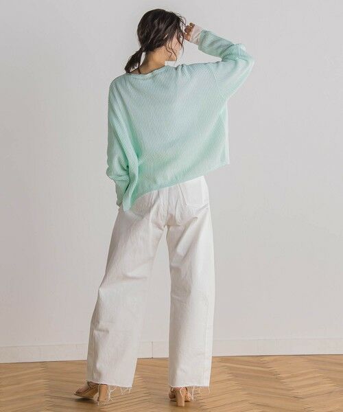 Droite lautreamont / ドロワットロートレアモン ニット・セーター | メッシュ柄プルオーバー≪手洗い可能≫ | 詳細17