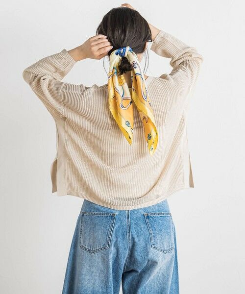 Droite lautreamont / ドロワットロートレアモン ニット・セーター | メッシュ柄プルオーバー≪手洗い可能≫ | 詳細22