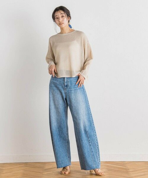 Droite lautreamont / ドロワットロートレアモン ニット・セーター | メッシュ柄プルオーバー≪手洗い可能≫ | 詳細23