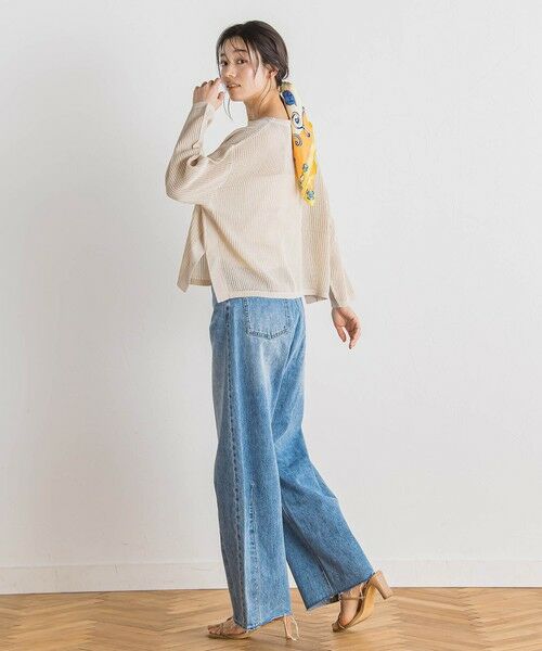 Droite lautreamont / ドロワットロートレアモン ニット・セーター | メッシュ柄プルオーバー≪手洗い可能≫ | 詳細26