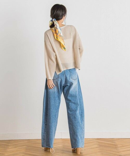 Droite lautreamont / ドロワットロートレアモン ニット・セーター | メッシュ柄プルオーバー≪手洗い可能≫ | 詳細27