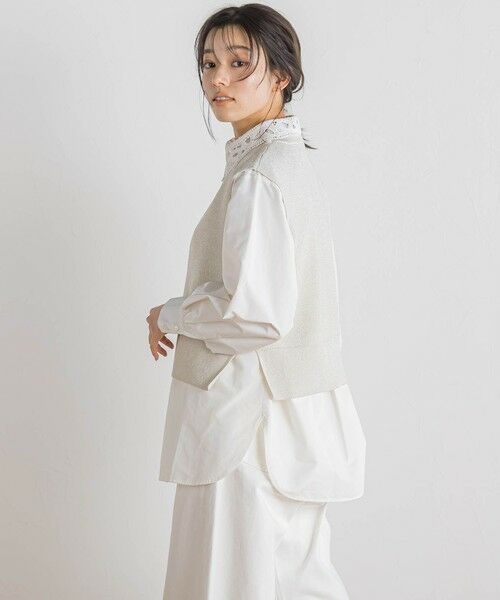 Droite lautreamont / ドロワットロートレアモン ニット・セーター | ラメ片畦ベスト≪手洗い可能≫ | 詳細5