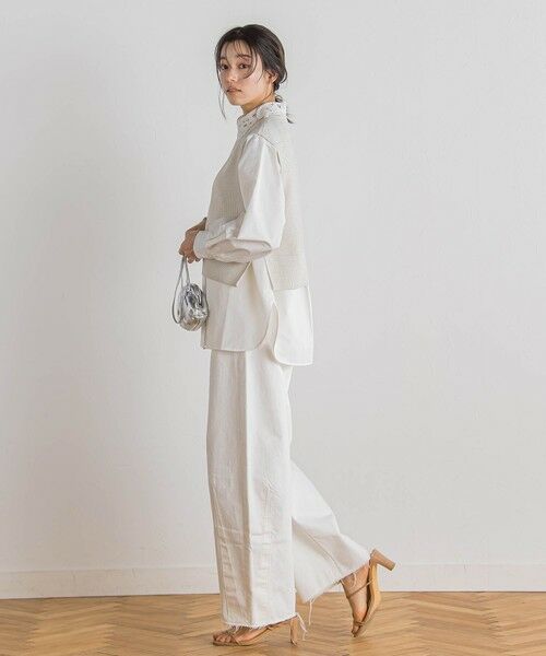 Droite lautreamont / ドロワットロートレアモン ニット・セーター | ラメ片畦ベスト≪手洗い可能≫ | 詳細7