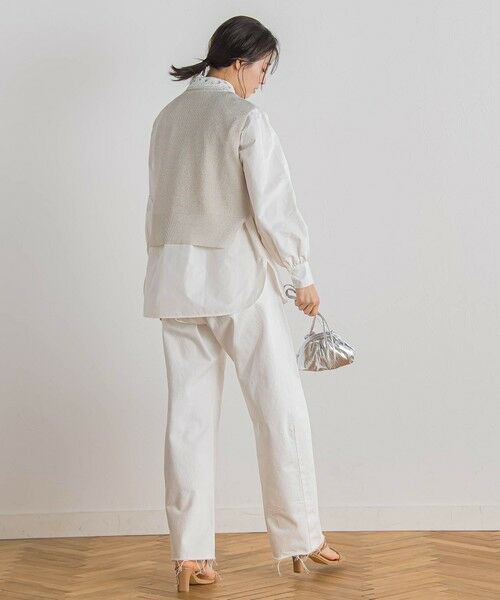 Droite lautreamont / ドロワットロートレアモン ニット・セーター | ラメ片畦ベスト≪手洗い可能≫ | 詳細8