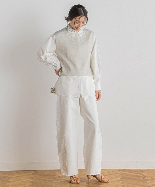 Droite lautreamont / ドロワットロートレアモン ニット・セーター | ラメ片畦ベスト≪手洗い可能≫ | 詳細9