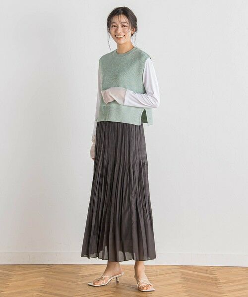 Droite lautreamont / ドロワットロートレアモン ニット・セーター | ラメ片畦ベスト≪手洗い可能≫ | 詳細15