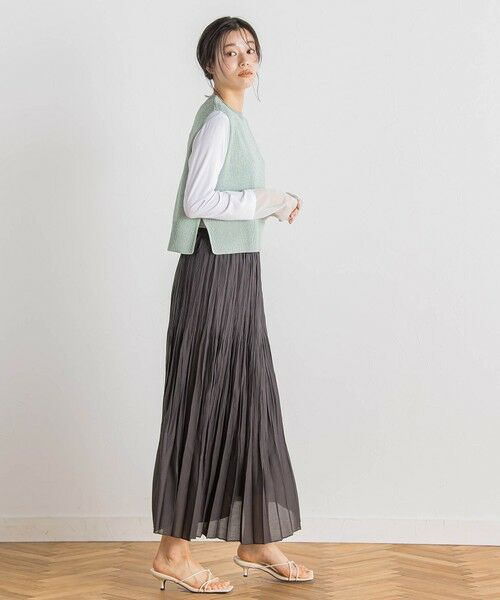 Droite lautreamont / ドロワットロートレアモン ニット・セーター | ラメ片畦ベスト≪手洗い可能≫ | 詳細17