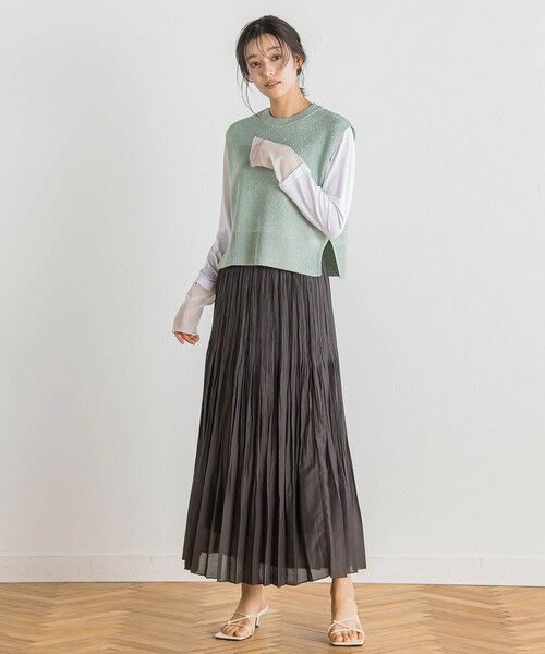 Droite lautreamont / ドロワットロートレアモン ニット・セーター | ラメ片畦ベスト≪手洗い可能≫ | 詳細19