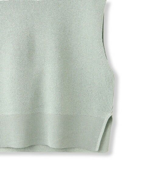 Droite lautreamont / ドロワットロートレアモン ニット・セーター | ラメ片畦ベスト≪手洗い可能≫ | 詳細22