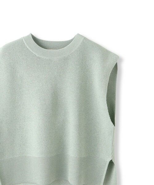 Droite lautreamont / ドロワットロートレアモン ニット・セーター | ラメ片畦ベスト≪手洗い可能≫ | 詳細23