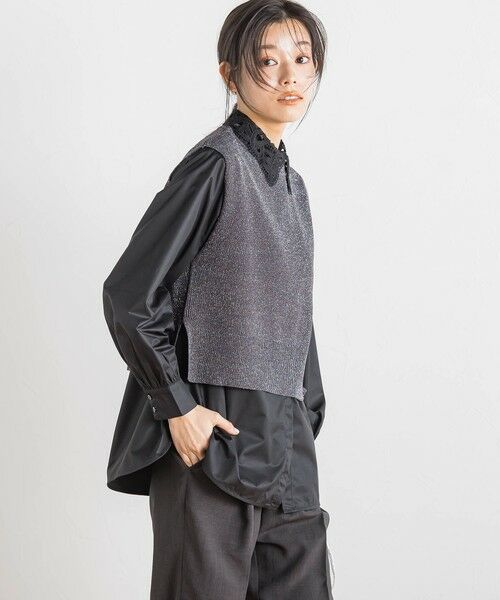 Droite lautreamont / ドロワットロートレアモン ニット・セーター | ラメ片畦ベスト≪手洗い可能≫ | 詳細25