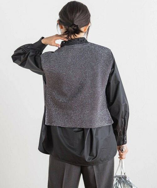 Droite lautreamont / ドロワットロートレアモン ニット・セーター | ラメ片畦ベスト≪手洗い可能≫ | 詳細26