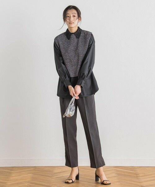 Droite lautreamont / ドロワットロートレアモン ニット・セーター | ラメ片畦ベスト≪手洗い可能≫ | 詳細28