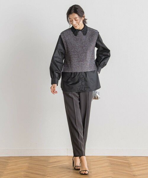 Droite lautreamont / ドロワットロートレアモン ニット・セーター | ラメ片畦ベスト≪手洗い可能≫ | 詳細29