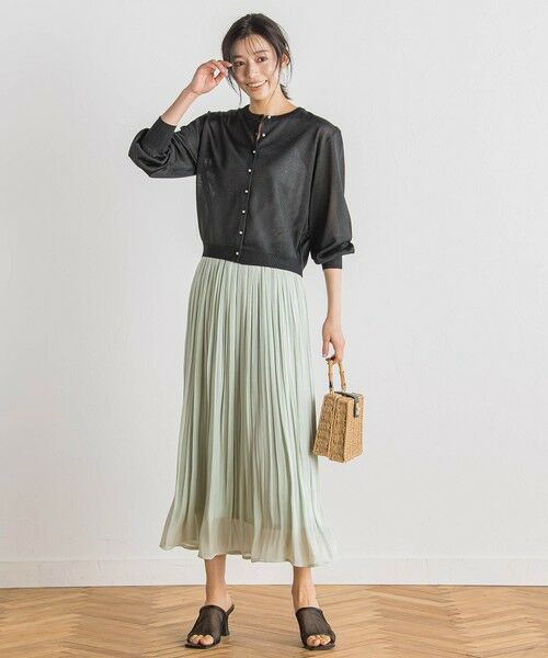 Droite lautreamont / ドロワットロートレアモン カーディガン・ボレロ | 【WEB限定】ラメシアーパールカーディガン≪手洗い可能≫ | 詳細5