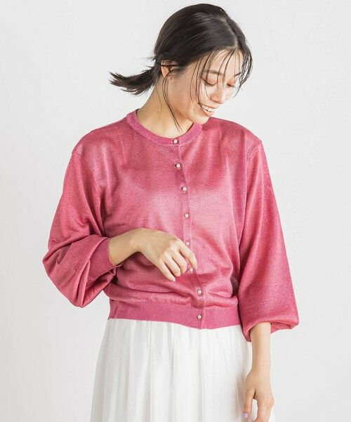 Droite lautreamont / ドロワットロートレアモン カーディガン・ボレロ | 【WEB限定】ラメシアーパールカーディガン≪手洗い可能≫ | 詳細11