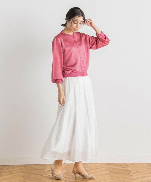 Droite lautreamont / ドロワットロートレアモン カーディガン・ボレロ | 【WEB限定】ラメシアーパールカーディガン≪手洗い可能≫ | 詳細16