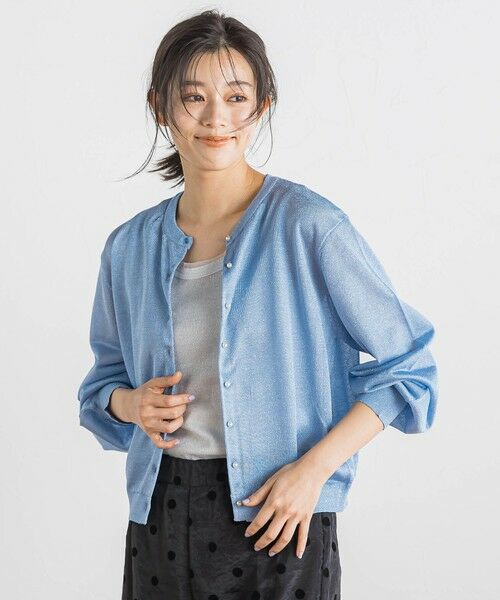 Droite lautreamont / ドロワットロートレアモン カーディガン・ボレロ | 【WEB限定】ラメシアーパールカーディガン≪手洗い可能≫ | 詳細20