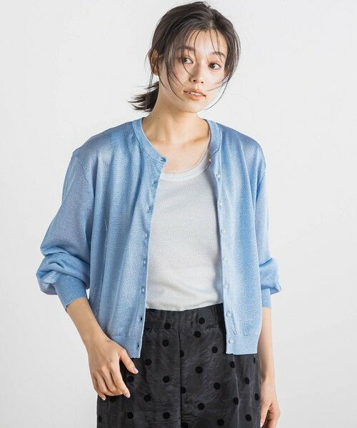 Droite lautreamont / ドロワットロートレアモン カーディガン・ボレロ | 【WEB限定】ラメシアーパールカーディガン≪手洗い可能≫ | 詳細21