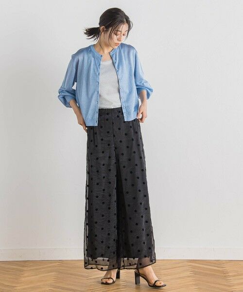 Droite lautreamont / ドロワットロートレアモン カーディガン・ボレロ | 【WEB限定】ラメシアーパールカーディガン≪手洗い可能≫ | 詳細24