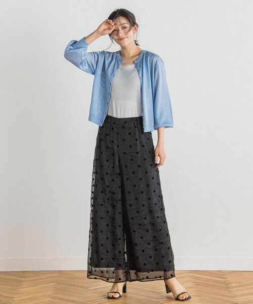 Droite lautreamont / ドロワットロートレアモン カーディガン・ボレロ | 【WEB限定】ラメシアーパールカーディガン≪手洗い可能≫ | 詳細27