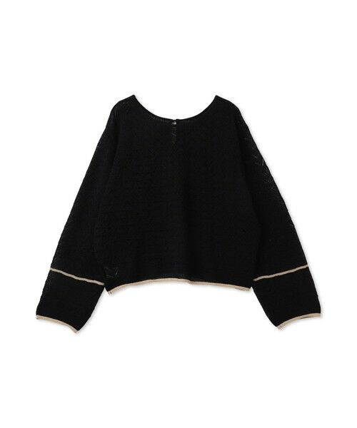 Droite lautreamont / ドロワットロートレアモン ニット・セーター | 【WEB限定】2WAY透かし柄ラインニット≪手洗い可能≫ | 詳細9