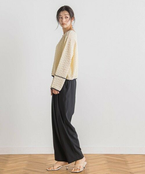 Droite lautreamont / ドロワットロートレアモン ニット・セーター | 【WEB限定】2WAY透かし柄ラインニット≪手洗い可能≫ | 詳細15