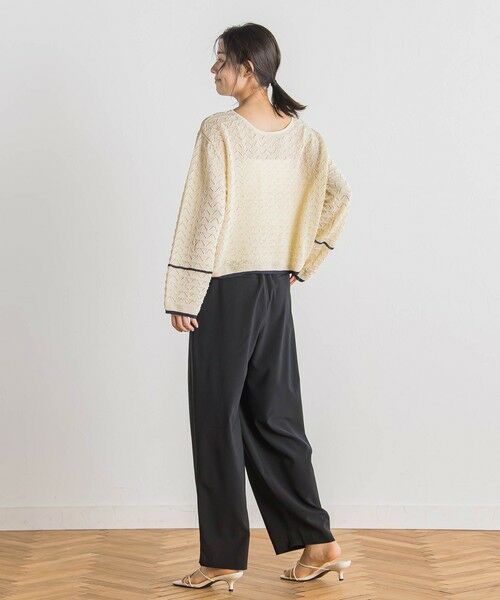 Droite lautreamont / ドロワットロートレアモン ニット・セーター | 【WEB限定】2WAY透かし柄ラインニット≪手洗い可能≫ | 詳細16