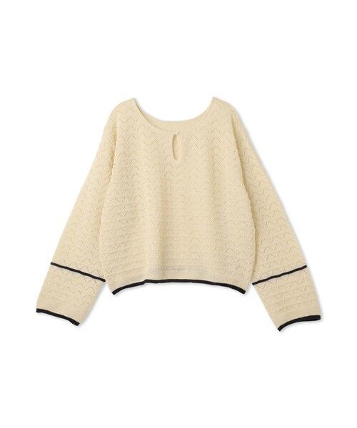 Droite lautreamont / ドロワットロートレアモン ニット・セーター | 【WEB限定】2WAY透かし柄ラインニット≪手洗い可能≫ | 詳細18