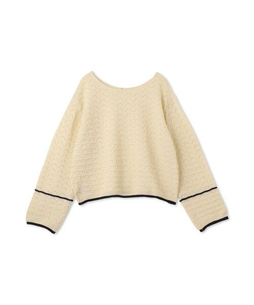 Droite lautreamont / ドロワットロートレアモン ニット・セーター | 【WEB限定】2WAY透かし柄ラインニット≪手洗い可能≫ | 詳細19