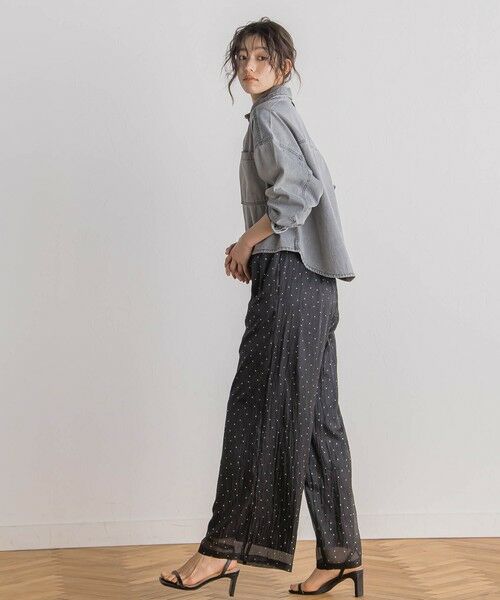 Droite lautreamont / ドロワットロートレアモン シャツ・ブラウス | デニムクロップドシャツ≪洗濯機で洗える≫ | 詳細29