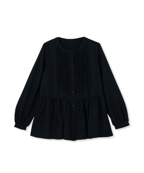 Droite lautreamont / ドロワットロートレアモン シャツ・ブラウス | フィブリルサテンフリルブラウス≪手洗い可能≫ | 詳細13