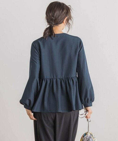 Droite lautreamont / ドロワットロートレアモン シャツ・ブラウス | フィブリルサテンフリルブラウス≪手洗い可能≫ | 詳細9