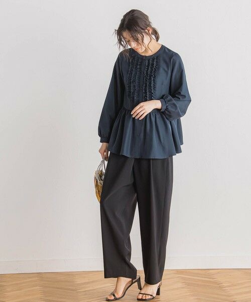 Droite lautreamont / ドロワットロートレアモン シャツ・ブラウス | フィブリルサテンフリルブラウス≪手洗い可能≫ | 詳細10