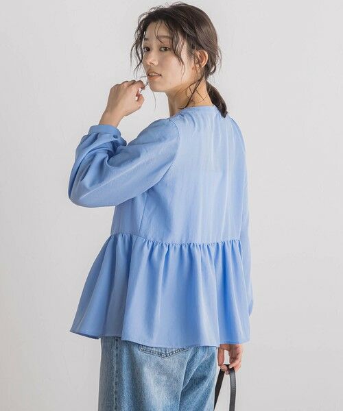 Droite lautreamont / ドロワットロートレアモン シャツ・ブラウス | フィブリルサテンフリルブラウス≪手洗い可能≫ | 詳細15