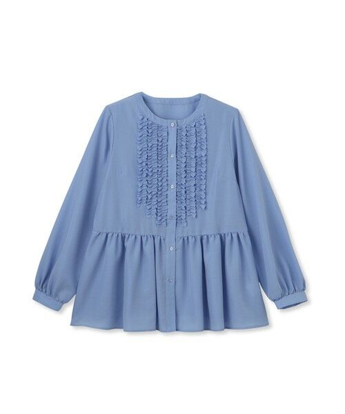 Droite lautreamont / ドロワットロートレアモン シャツ・ブラウス | フィブリルサテンフリルブラウス≪手洗い可能≫ | 詳細20