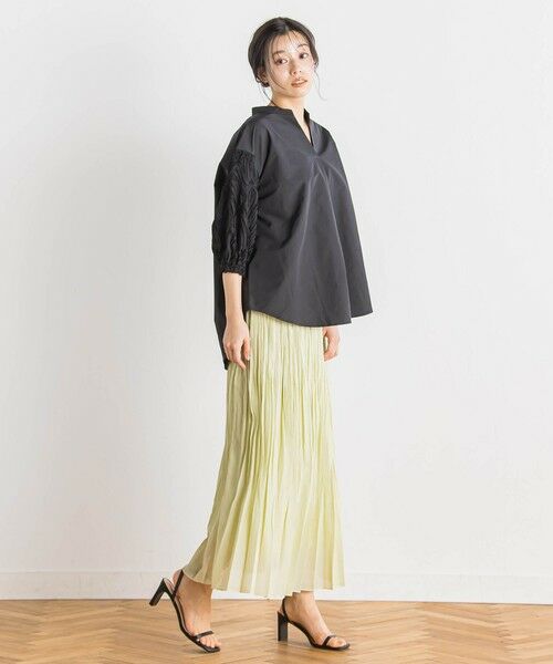 Droite lautreamont / ドロワットロートレアモン シャツ・ブラウス | 袖刺繍レーススキッパー7分袖ブラウス≪手洗い可能≫ | 詳細15