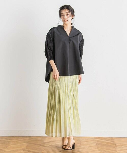 Droite lautreamont / ドロワットロートレアモン シャツ・ブラウス | 袖刺繍レーススキッパー7分袖ブラウス≪手洗い可能≫ | 詳細16