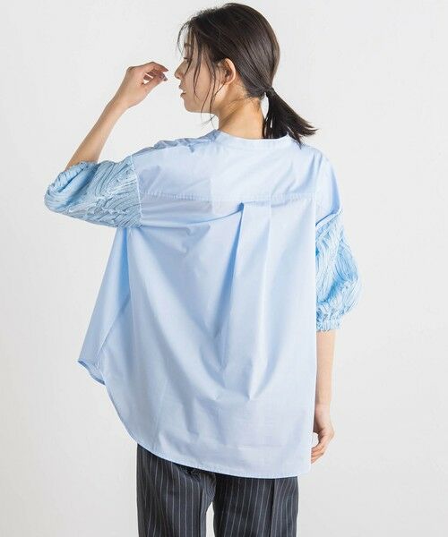 Droite lautreamont / ドロワットロートレアモン シャツ・ブラウス | 袖刺繍レーススキッパー7分袖ブラウス≪手洗い可能≫ | 詳細21