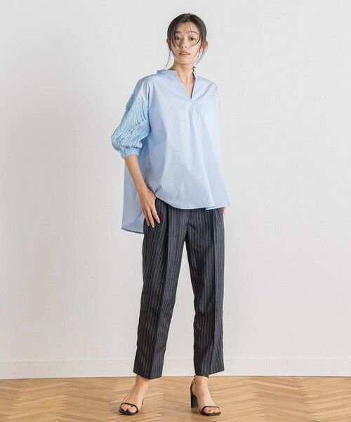 Droite lautreamont / ドロワットロートレアモン シャツ・ブラウス | 袖刺繍レーススキッパー7分袖ブラウス≪手洗い可能≫ | 詳細23