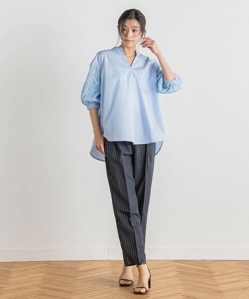 Droite lautreamont / ドロワットロートレアモン シャツ・ブラウス | 袖刺繍レーススキッパー7分袖ブラウス≪手洗い可能≫ | 詳細25