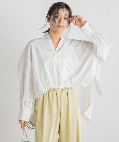 Droite lautreamont / ドロワットロートレアモン シャツ・ブラウス | 【WEB限定】ストライプショートシャツ≪洗濯機で洗える≫ | 詳細2