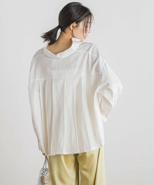 Droite lautreamont / ドロワットロートレアモン シャツ・ブラウス | 【WEB限定】ストライプショートシャツ≪洗濯機で洗える≫ | 詳細4