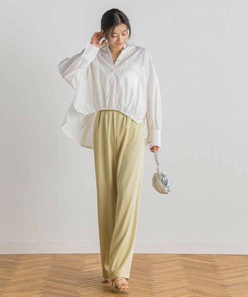 Droite lautreamont / ドロワットロートレアモン シャツ・ブラウス | 【WEB限定】ストライプショートシャツ≪洗濯機で洗える≫ | 詳細5