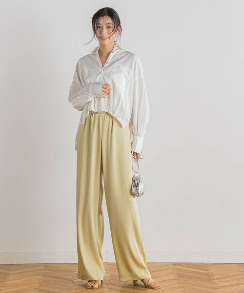 Droite lautreamont / ドロワットロートレアモン シャツ・ブラウス | 【WEB限定】ストライプショートシャツ≪洗濯機で洗える≫ | 詳細9