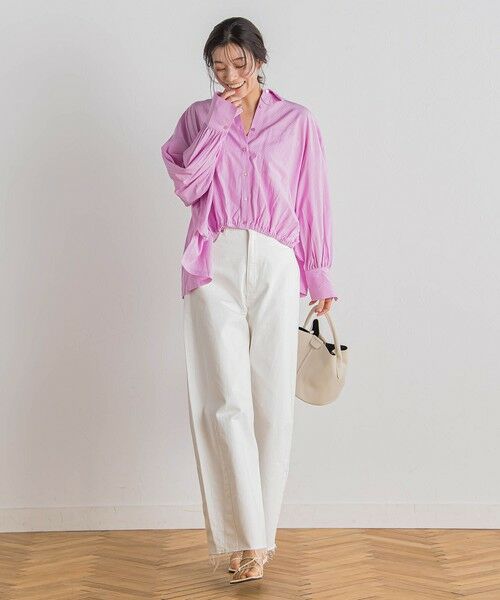 Droite lautreamont / ドロワットロートレアモン シャツ・ブラウス | 【WEB限定】ストライプショートシャツ≪洗濯機で洗える≫ | 詳細16