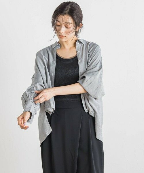 Droite lautreamont / ドロワットロートレアモン シャツ・ブラウス | 【WEB限定】ストライプショートシャツ≪洗濯機で洗える≫ | 詳細22